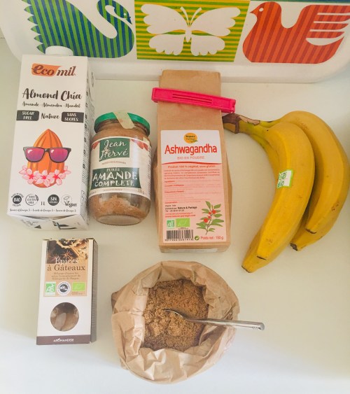 ingredients smoothie ashwagandha